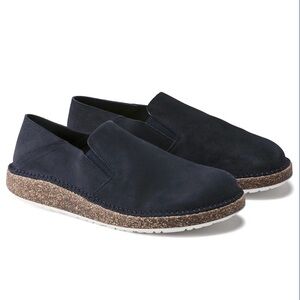 Birkenstock Callan Navy Suede Slip-On Loafers (Only worn once!!!)